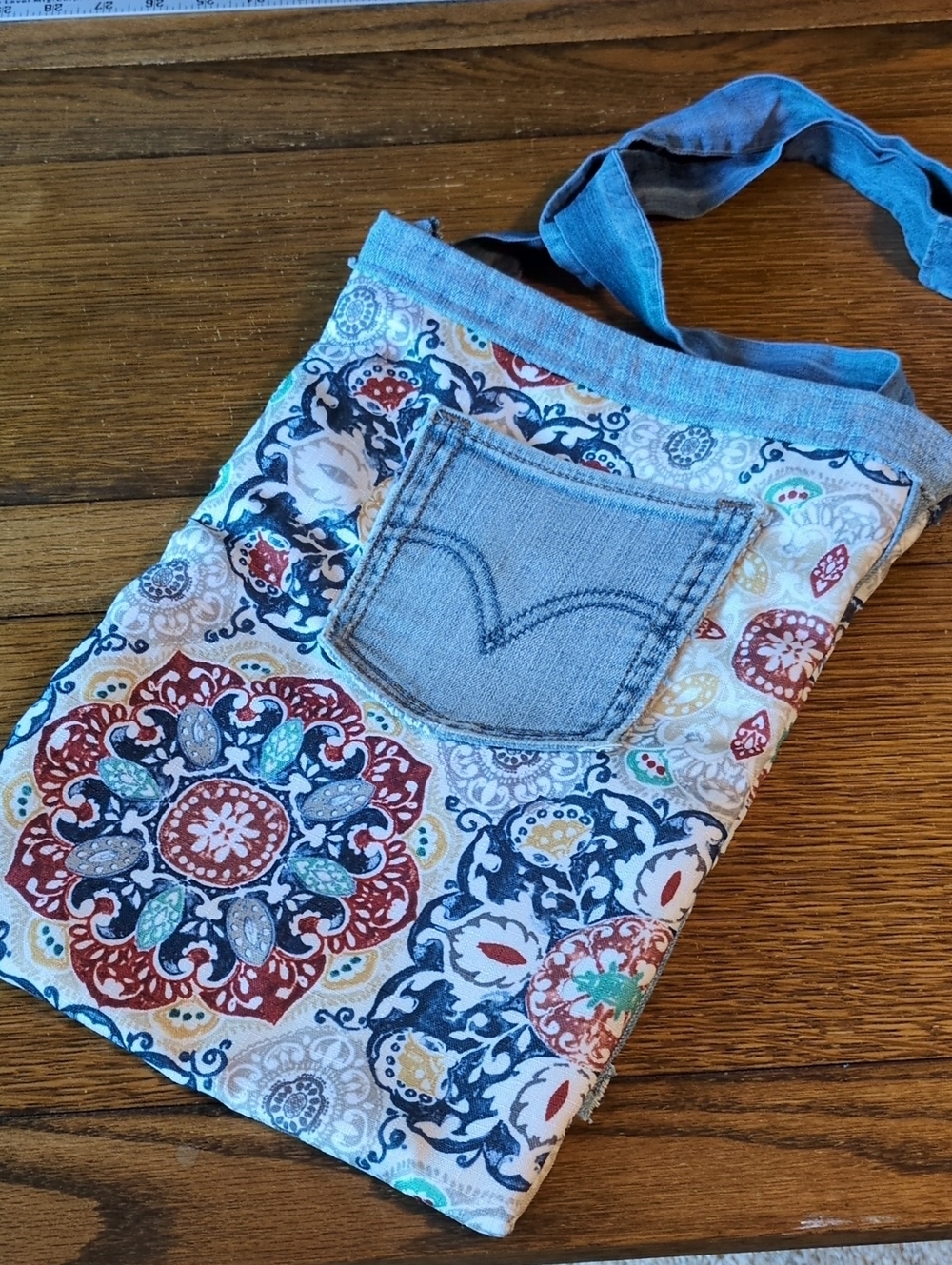 Upcycled Tote Bag Made From Scraps